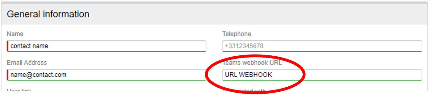 contact webhook url contact webhook url